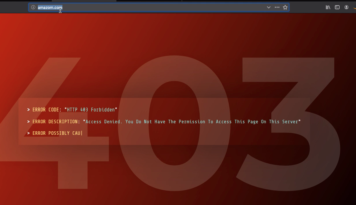 Oops Malicious URL